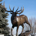 Estatuas de jardinería del jardín estatua de alces de metal carft de bronce